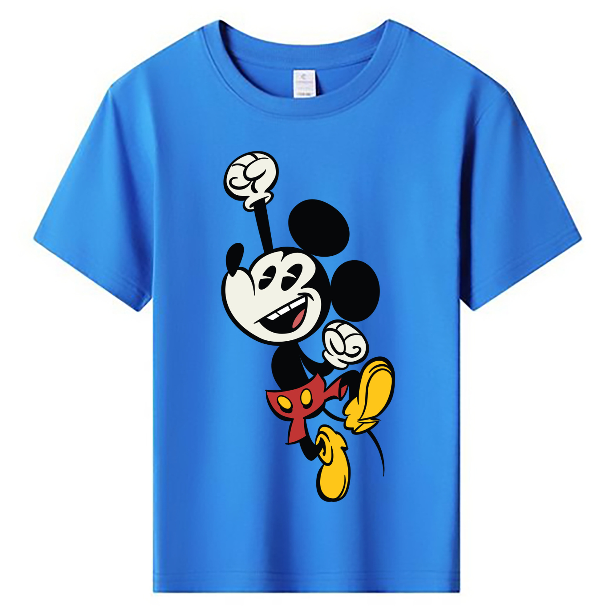 ミッキーマウス Mickey Mouse 綿100％キッズTシャツ（フロントプリント）